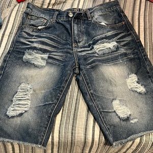 Carbon Mens Jean shorts